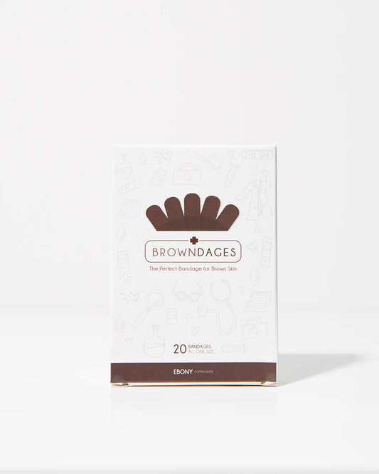 Browndages ebony pleisters 20 stuks, Één maat